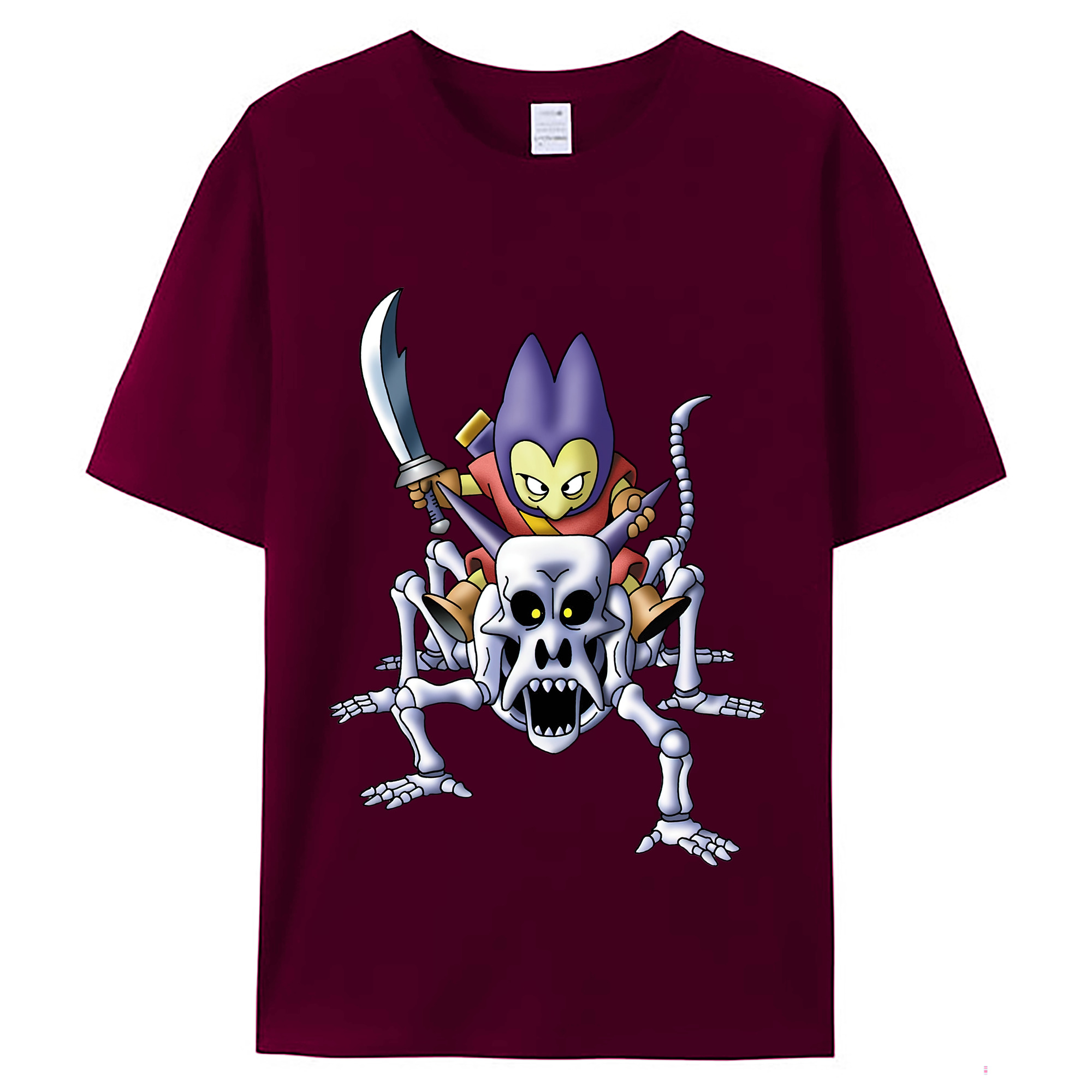 （画像用） ドラゴンクエスト Doragon Kuesuto Dragon Quest レディースカジュアルプリントTシャツ（綿100％）